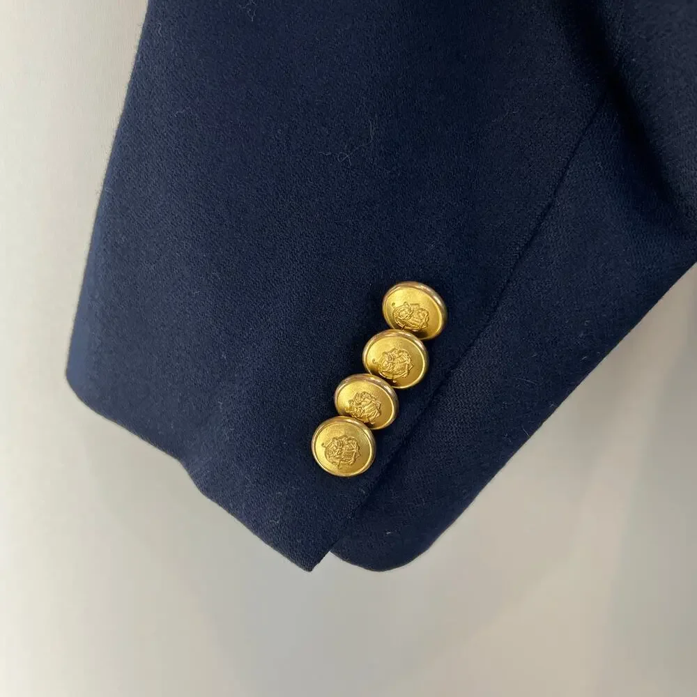 Vintage Chaps Ralph Lauren Wool Navy Blazer
